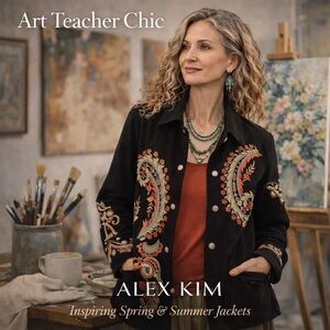 ✨ Whispers of Light Closet — Artful Statement Jacket by Alex Kim ✨